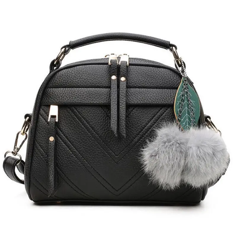

2018 New Style Zipper Fashion Designer Large Women's Ladies PU Leather Tassel Bucket Shoulder Messenger Handbag