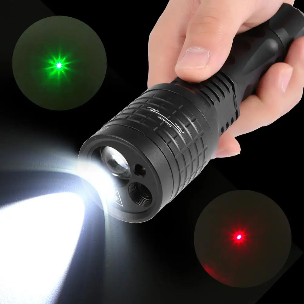 

LED Aluminum Rechargeable Flashlight P3 Long-range Waterproof Outdoor Riding Mountaineering Hunting Light Powerful Flashlight