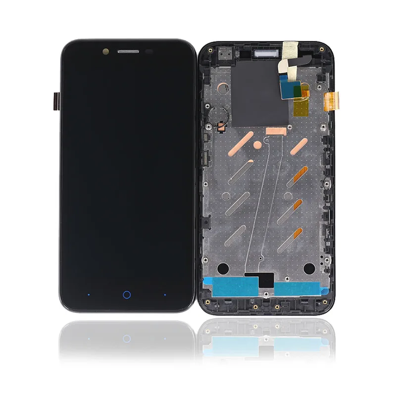 ЖК дисплей для ZTE Blade L4 A460 5 дюймов сенсорный дигитайзер в сборе и рамка черный