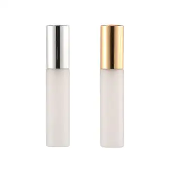

6pcs 10ML Mini Frosted Glass and Aluminum Spray Bottles Small Empty Spray Bottle for Make Up and Skin Care Refillable Travel Use