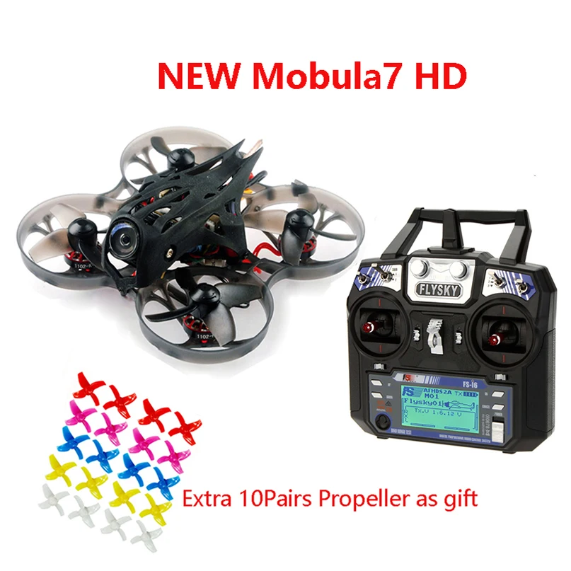 Новый Mobula7 HD 2 3S 75 мм Crazybee F4 Pro bhoop Mobula 7 FPV гоночный Дрон Flysky FS i6 TX RTF w/CADDX Turtle V2