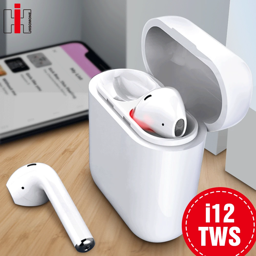 

New i12 TWS Touch Contral Bluetooth 5.0 Earphone Wireless Headphones Headset Mini Earbuds PK i10 i11 i9s TWS For All Smart Phone