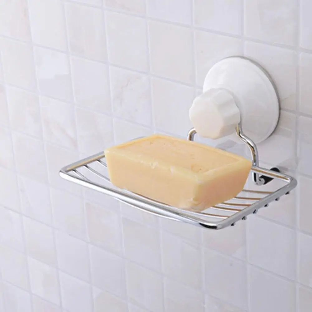 AsyPets Soap Rack with Suction Cup Wall Holder Basket for Bathroom
