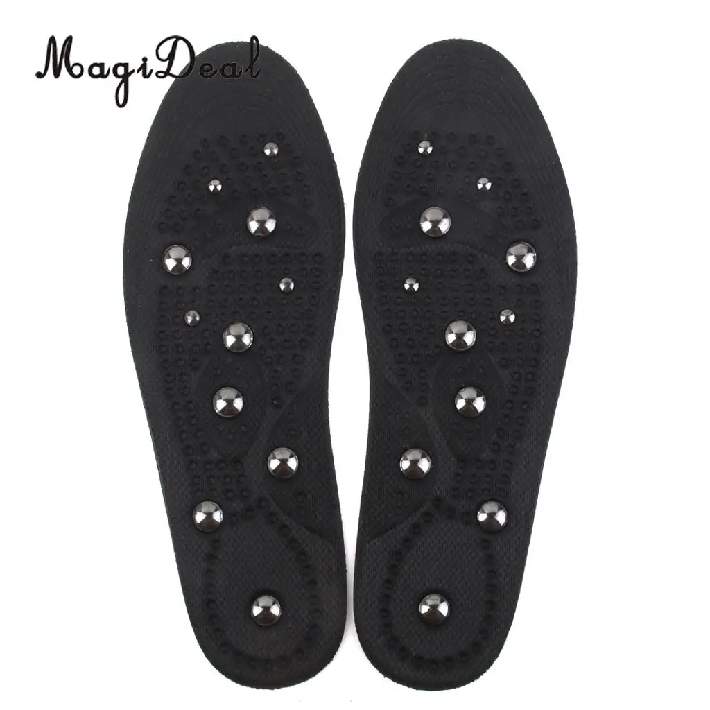 

MagiDeal 1 Pair Men Magnetic Health Medical Therapy Massage Shoe Insoles Shoe Inserts for Camping Hiking Travell Accessories
