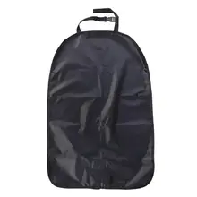 Автомобильный защитный чехол на заднюю часть сиденья, органайзер, сумки для хранения, сетчатый карман, детский коврик, 420D, ткань Оксфорд, 70x50 см, черный