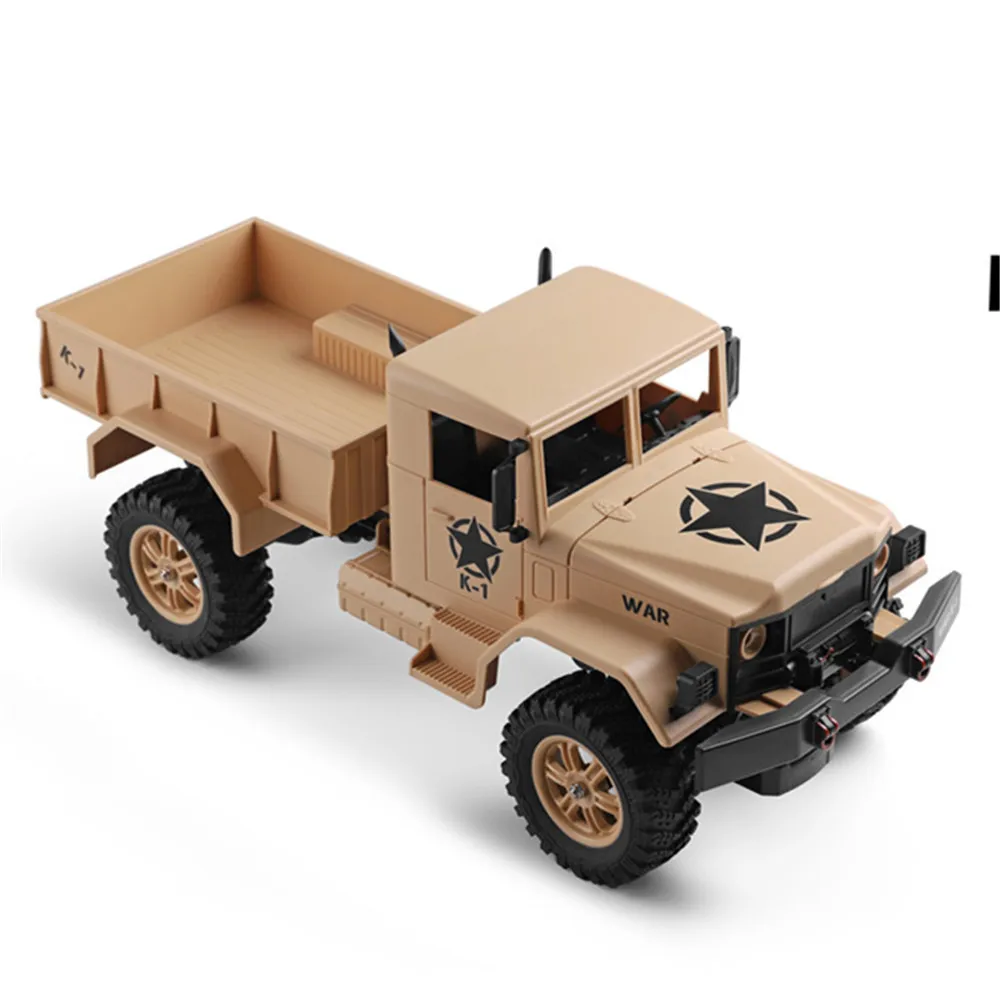 2018 New Wltoys 124301 1/12 2.4G 4WD 15km/h 45cm 390 Bruhed Rc Car 4.5kg Load Off-road Military Truck RTR Toy Viehicle Kids Gift