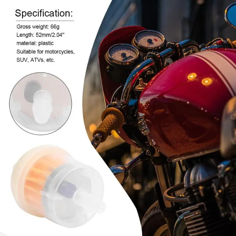 10 шт./лот, масляный фильтр для мотоцикла, бензина, бензина, жидкости, топливный фильтр для скутера, мотоцикла