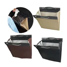 Автомобильный мусорный мешок автомобильный мусорный мешок подвесной складной мусорный бак кожаный магнитный мусорный мешок автомобильные внутренние аксессуары