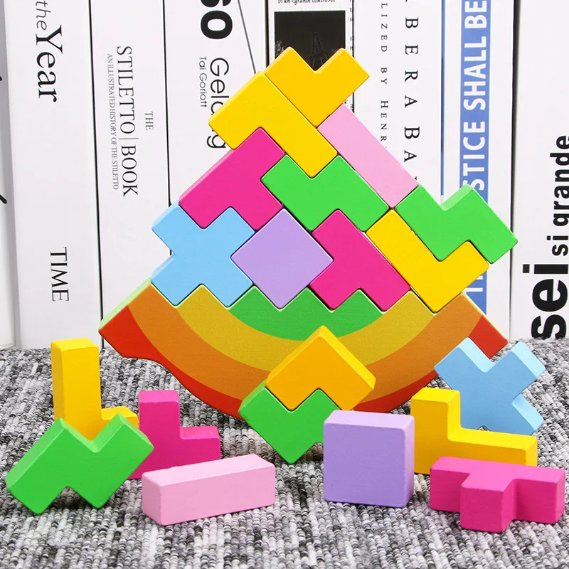 

Puzzle Baby Toys Wooden Toy Montessori Developmental 3D Puzzles For Children Safe Cartoon Shape Colorful Infant Toy Let's Make