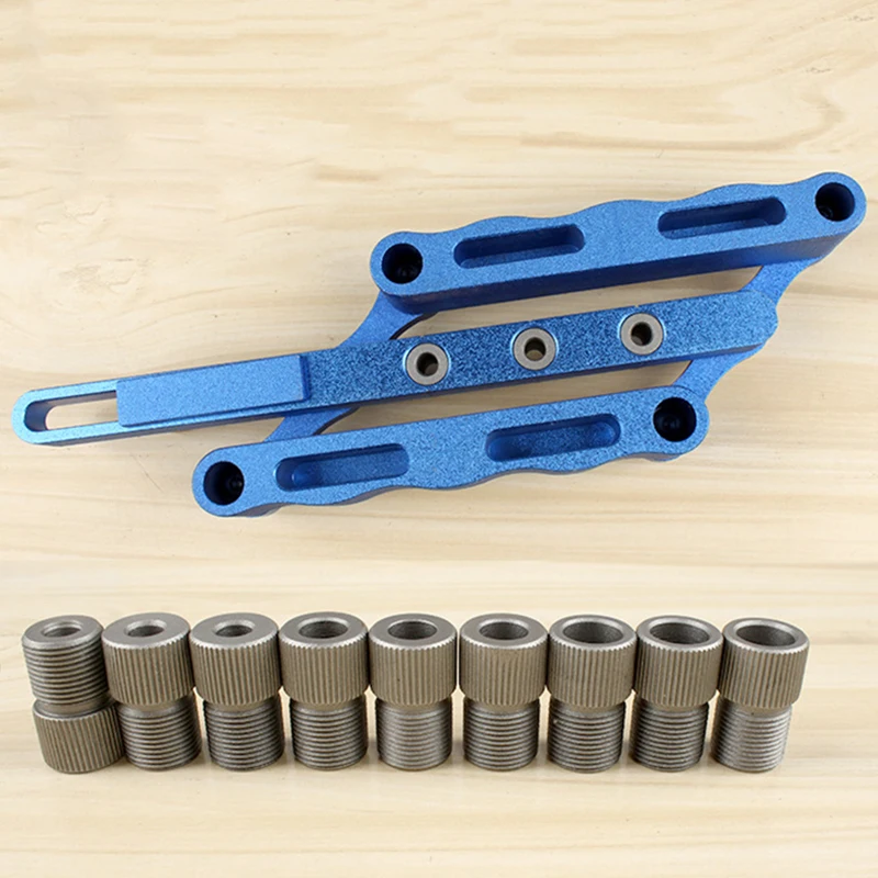 

6/8/10mm Self Centering Doweling Jig Set Metric Dowel Drilling Power Alloy Tool