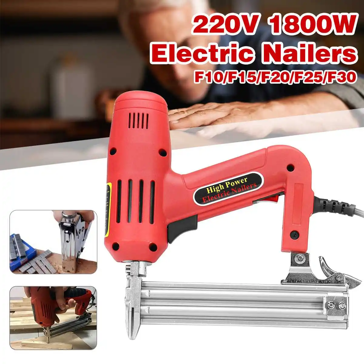 

111Electric Nail for Gun Single-use/Double-use Nail Stapler Nails F10/F15/F20/F25/F30 Straight Nail for Gun Woodworking Tools