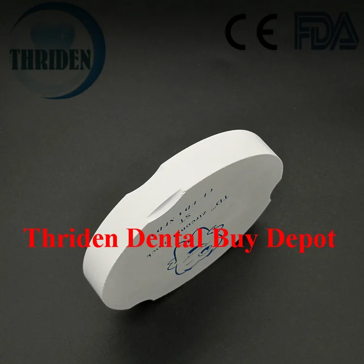 

1 Piece OD95mm Zirconia Block Zirkonzahn M3/M5 System Dental Lab Zirconia 10/12/14mm for Making Porcelain Dentures Prosthesis