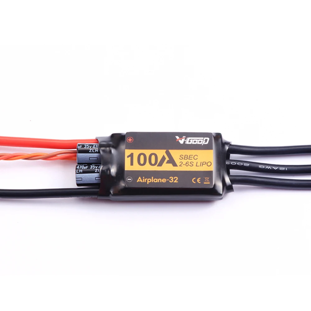 Новейший 32 битный бесщеточный ESC VGOOD 6A /12A/20A/40A/60A/80A/100A 2S с 1.5A SBEC для запасных частей