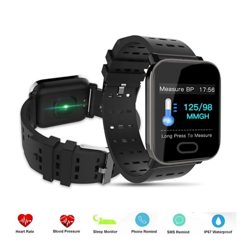 

Unisex Big Screen Smart Wristband Bluetooth 4.0 Relojes Smartwatch For IOS Android Phone Smart Pedometer Sport Watch Women Men