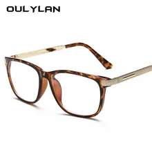 Oulylan, Ретро стиль, оправа для очков, для мужчин, металлические ноги, оправа для очков, для женщин, прозрачные линзы, для очков, женская мода, оправа для очков