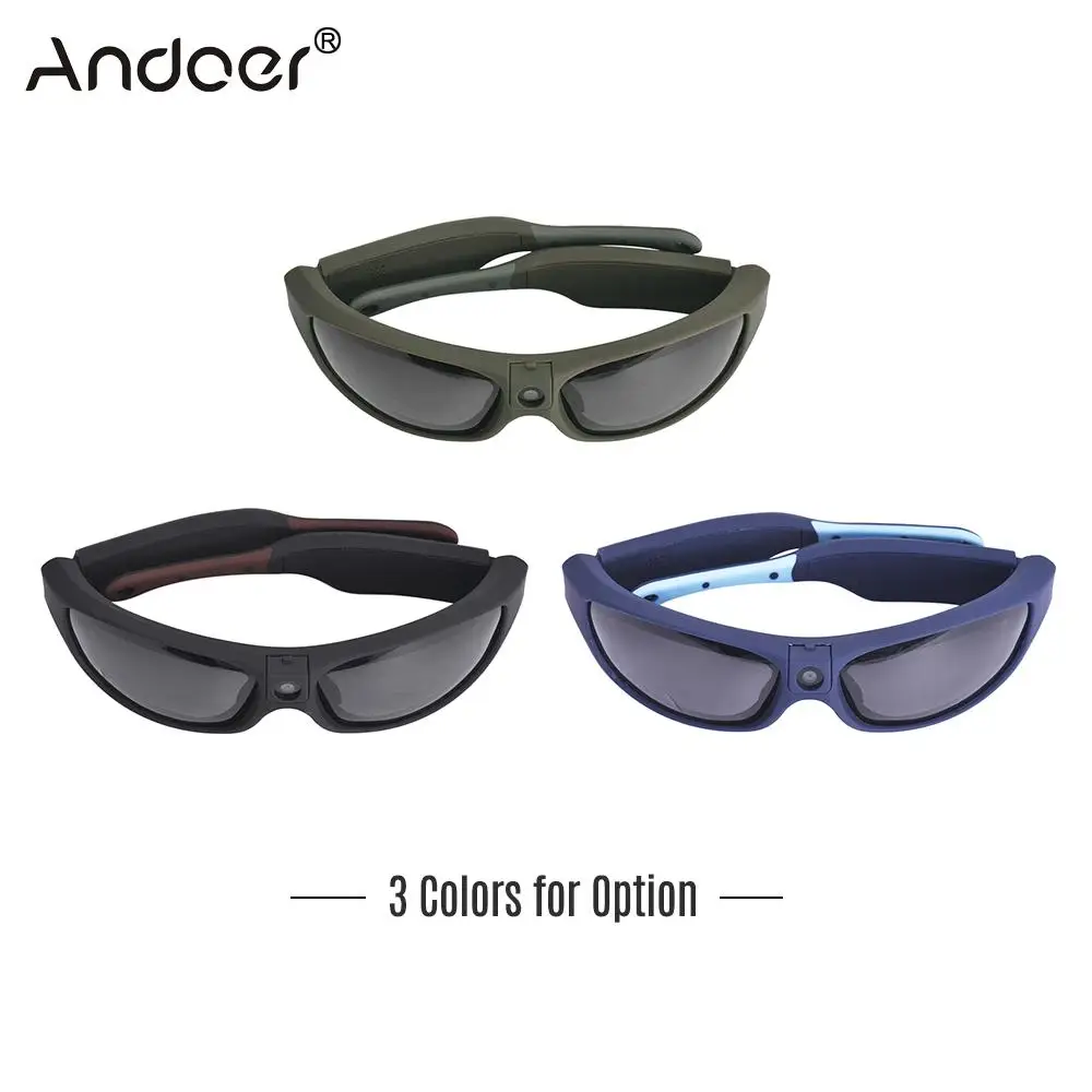 

Sunshine Waterproof Video Recording Sunglasses Outdoor Sports Action Camera with Polarized UV Safety Lenses Sport Design