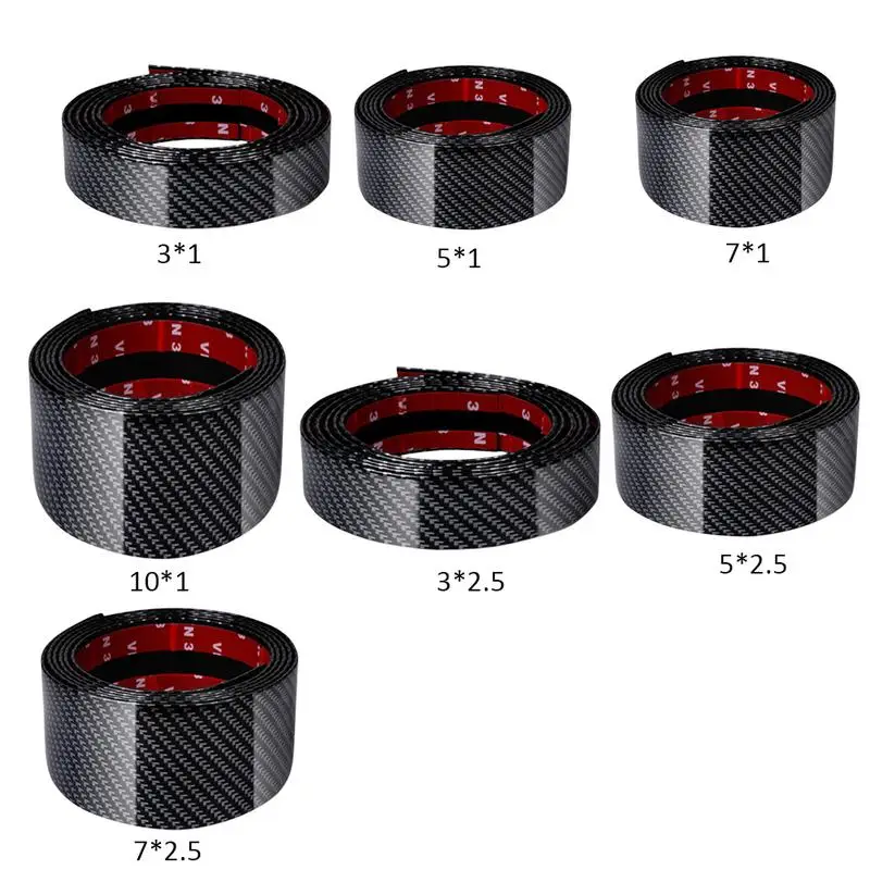 

Car Door Stickers Carbon Fiber Door Sill Scuff Cover Protector Pedal Moulding Strip Trim Front Bumper Auto Accessories Supplies