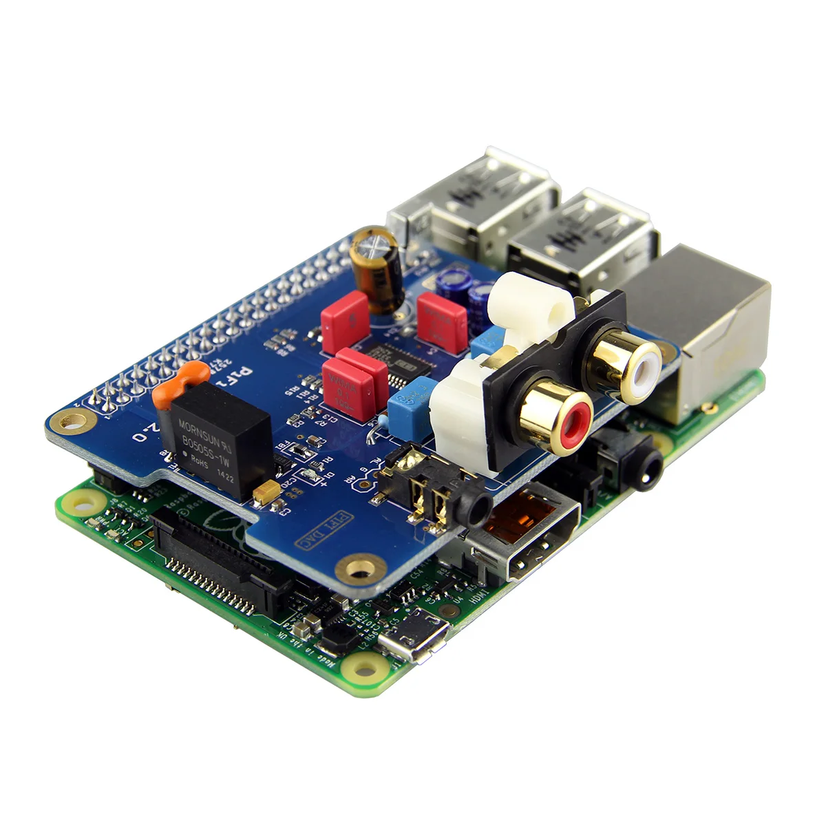 CLAITE для Raspberry Pi 3 Model B/2B/B+/A+ HIFI DAC цифровая аудио карта DAC к S/PDIF Pinboard цифро-аналоговый аудио конвертер