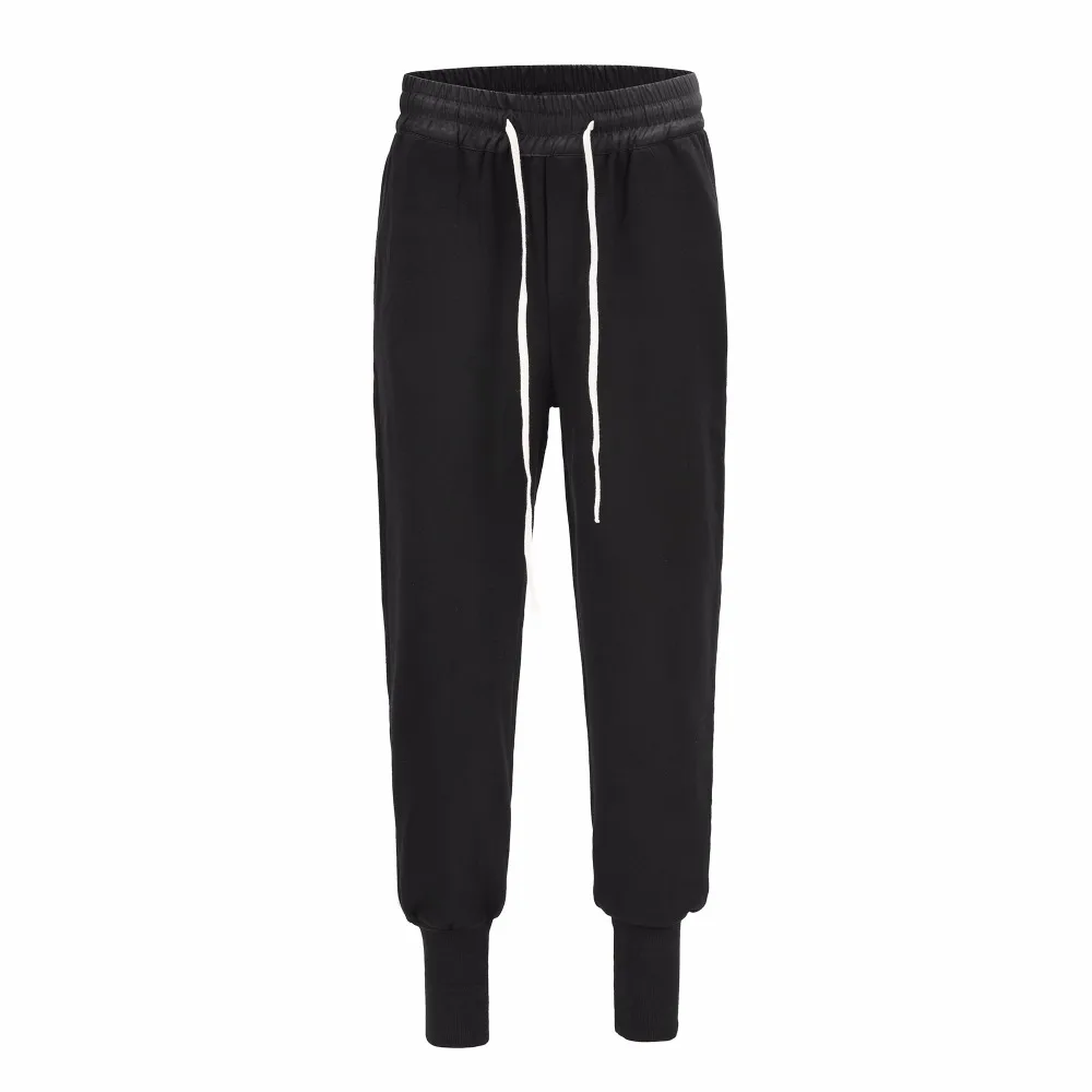 

INS New RO style Highquality Europe America men womem Rib Foot binding trousers Rope drawing Joker Leisure Cotton Sweatpants