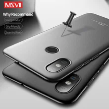 Mi max 3 caso capa msvii silm matte capa para xiaomi max 2 3 caso xiomi capa dura para xiaomi mi max 3 max3 max2 casos de telefone