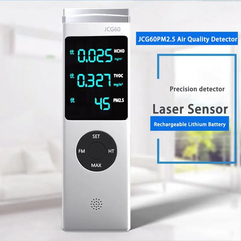 

Hot Selling Formaldehyde PM2.5 Detector Infrared Rechargeable Air Detector Monitor 1pcs Dropshipping