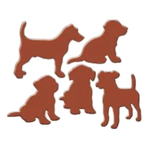 Милые собаки высечки Металлические высечки трафареты для скрапбукинга альбом ремесло высечки для изготовления открыток украшения тиснение