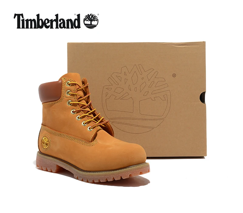 Оригинальные мужские Нескользящие ботильоны TIMBERLAND повседневные золотистые из