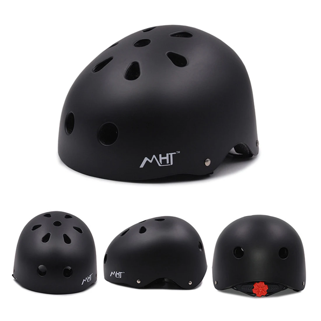 

Iguardor Durable Children Adult Roller Skating Protective Matte Helmet Fitness Outdoor Road Bike Helmet Cycling Accessories- M