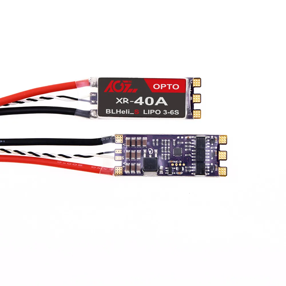 Новейший 2019 AGFRC XR-40A Dshot600 BLHeli_S 40A 3-6s Lipo бесколлекторный OPTO ESC для RC
