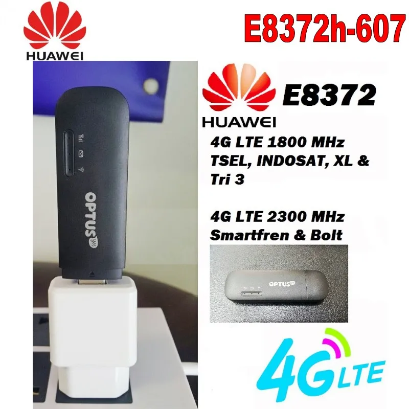 Huawei E8372h 607 разблокировка 150 Мбит/с LTE 4G МОДЕМ WiFi маршрутизатор Поддержка B3 B7 B8 B28 B40