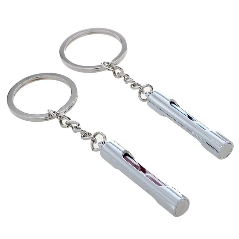 2 Classic Hourglass Key Chains Sand Timer Keychains for Perfect Valentine's Day Gift Pink Blue | Дом и сад