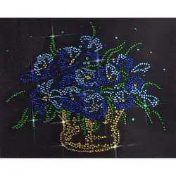 5D DIY флуоресцентная алмазная живопись цветок корзина Алмазная вышивка крестиком Стразы мозаика наборы дома для декора офисных стен