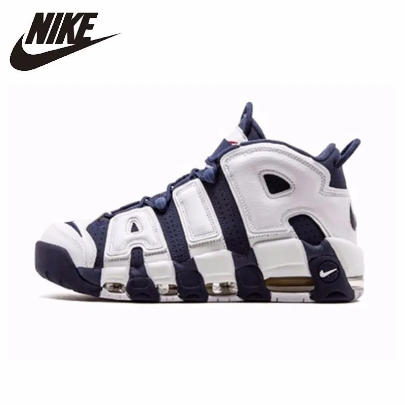 

Nike New Arrival Original Air More Uptempo Olympics Men Breathable Basketball Shoes Comfortable Durable Sneakers #414962-104
