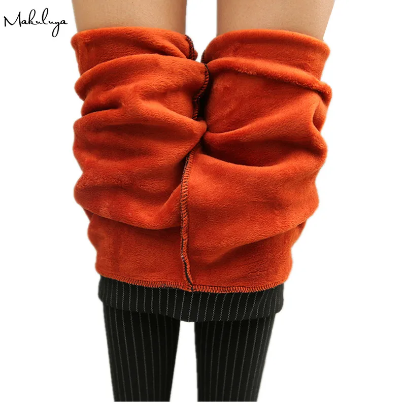 

Makuluya 2017 updated fabric super lock warm women leggings autumn winter grace lady pants thickening fur 3XL plus size leggings