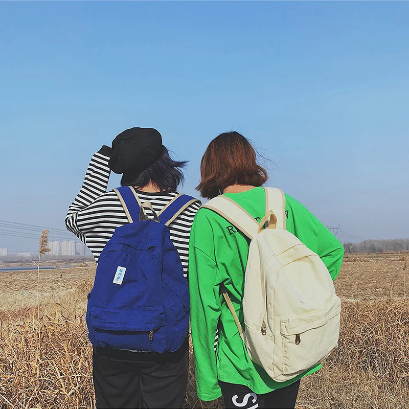 

2019 Female High Quality Canvas Travel Backpack Women Mochila Feminina Sac A Dos Back Pack School Bags For Teenage Girl Rucksack