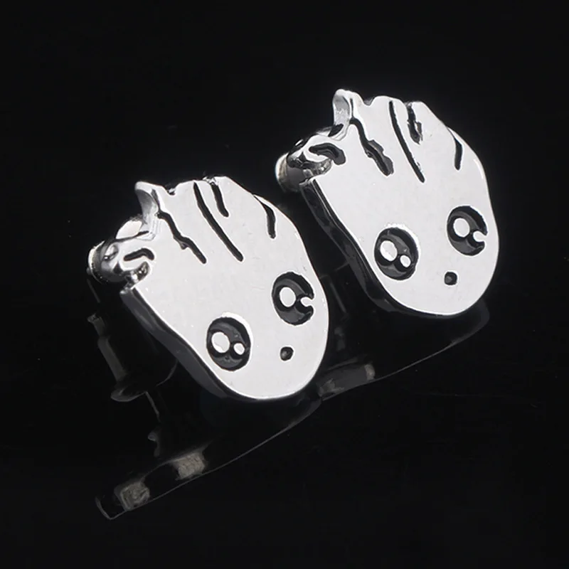 

New guardians of the galaxy baby groot stud earrings new groot pot earrings gifts for kids women drop shipping groot earrings