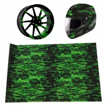 PVA 0,5*1,5 м зеленая пожарная гидрографическая пленка для переноса воды, гидропогружающаяся печать для автомобиля