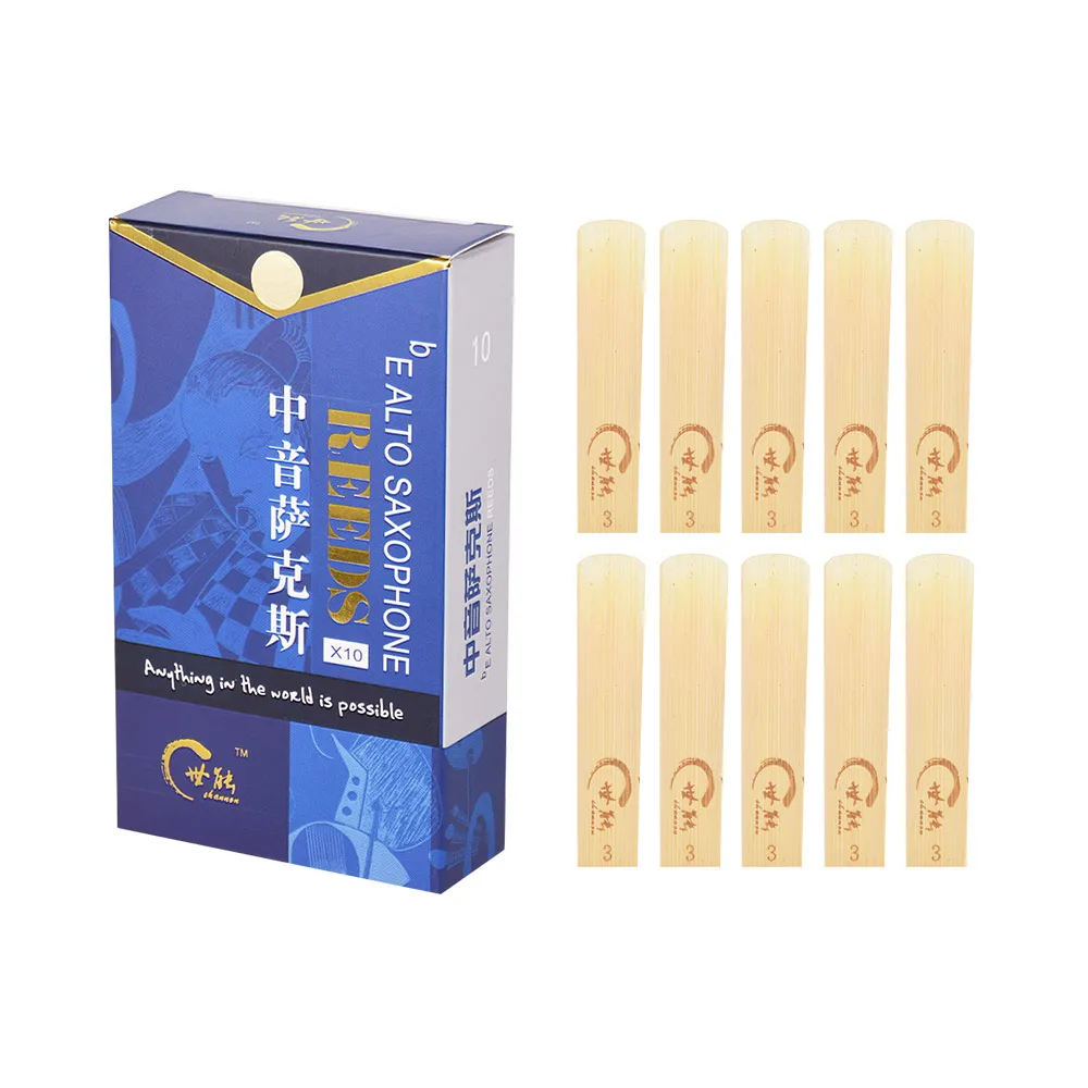 10pcs/ Box Classic Eb Alto Saxophone Reeds Professional Sax Reeds