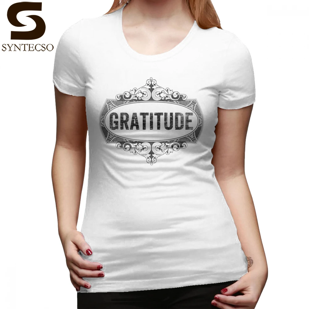 Grateful Thankful Blessed T-Shirt Gratitude T Shirt Purple Simple Women tshirt 100 Cotton Printed Street Wear Ladies Tee Shirt