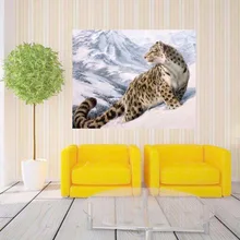 DIY 40*50 см Снежный Леопард акриловая краска для дома по номеру Комплект масляная живопись на холсте