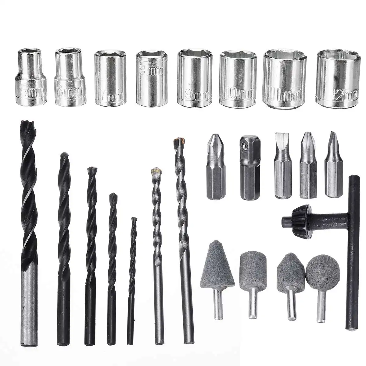  1980W 32Pcs Electric Brushless Impact Drill Drilling Guns Impact electric drill Electric Rotary Ham