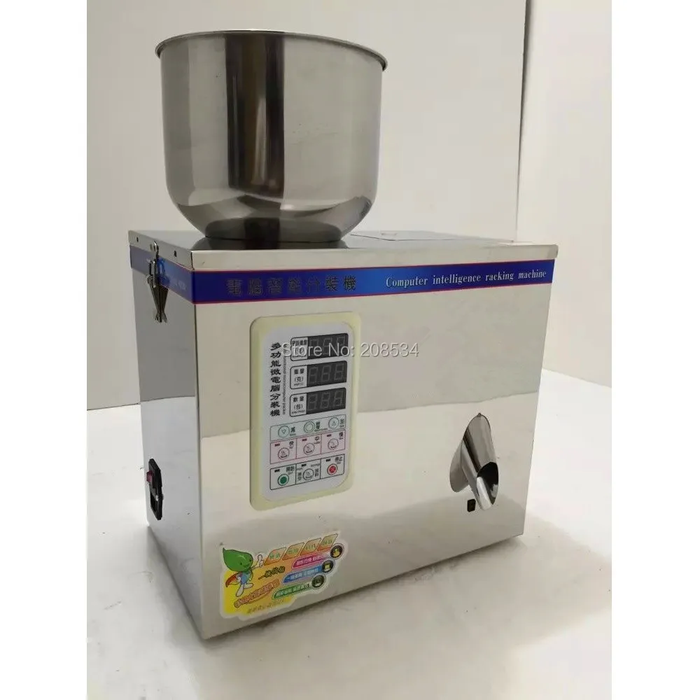 Semi automatic Tea weighing machine powder dipenser weighing filling packing machine Powder bottle filling machine 1-25g