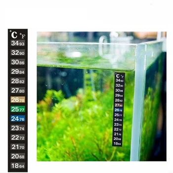 

Aquarium Fish Tank Thermometer Sticker Reptile Temperature Gauge Submersible