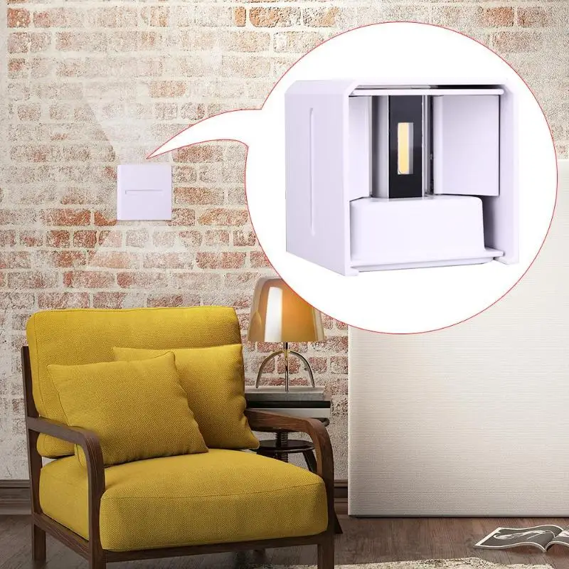

7W LED Dimming Wall Lamp Aluminum Waterproof Indoor Bedroom Aisle Hallway Exhibition Hall Light Home Decor