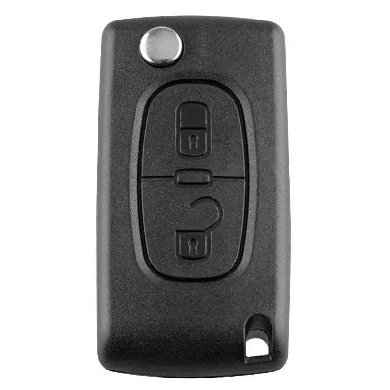 

433MHZ ID46 chip ABS plastic 2 button no slot with folding remote control key exquisite and durable car key Peugeot 207 307 308