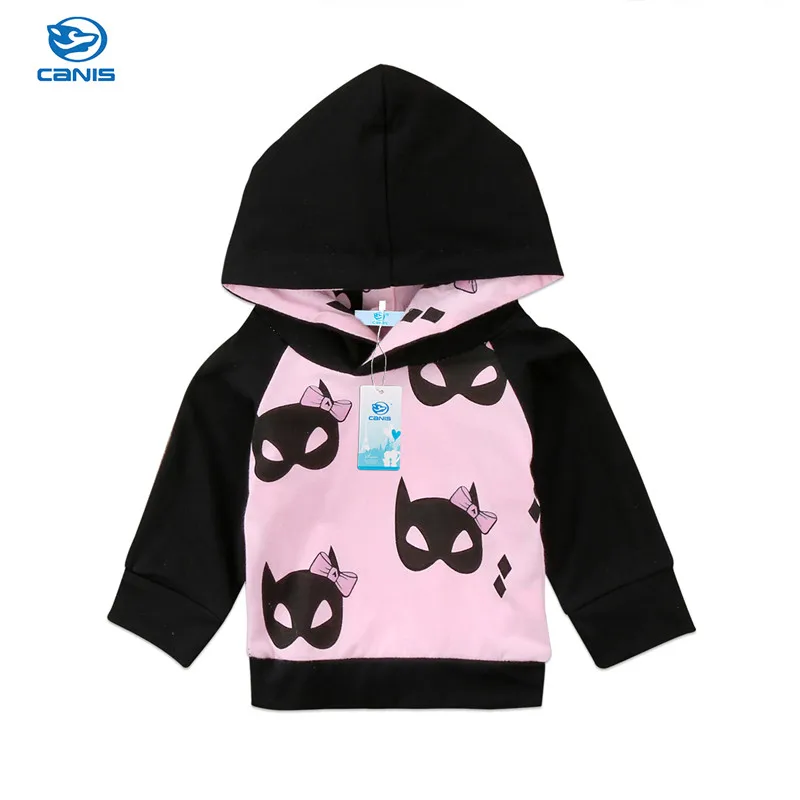 Peppa Pig Little Girls Long Sleeve Cartoon Pullover Hooded Cotton Jacket 1-6Y