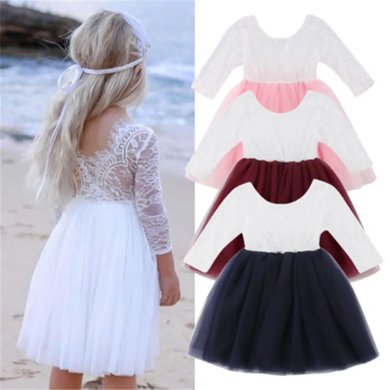 Girls Dress 2019 Summer Backless Teenage Party Unicorn Princess Children Costume For Kids Clothes Pink Red Blue 2-6T | Детская одежда и