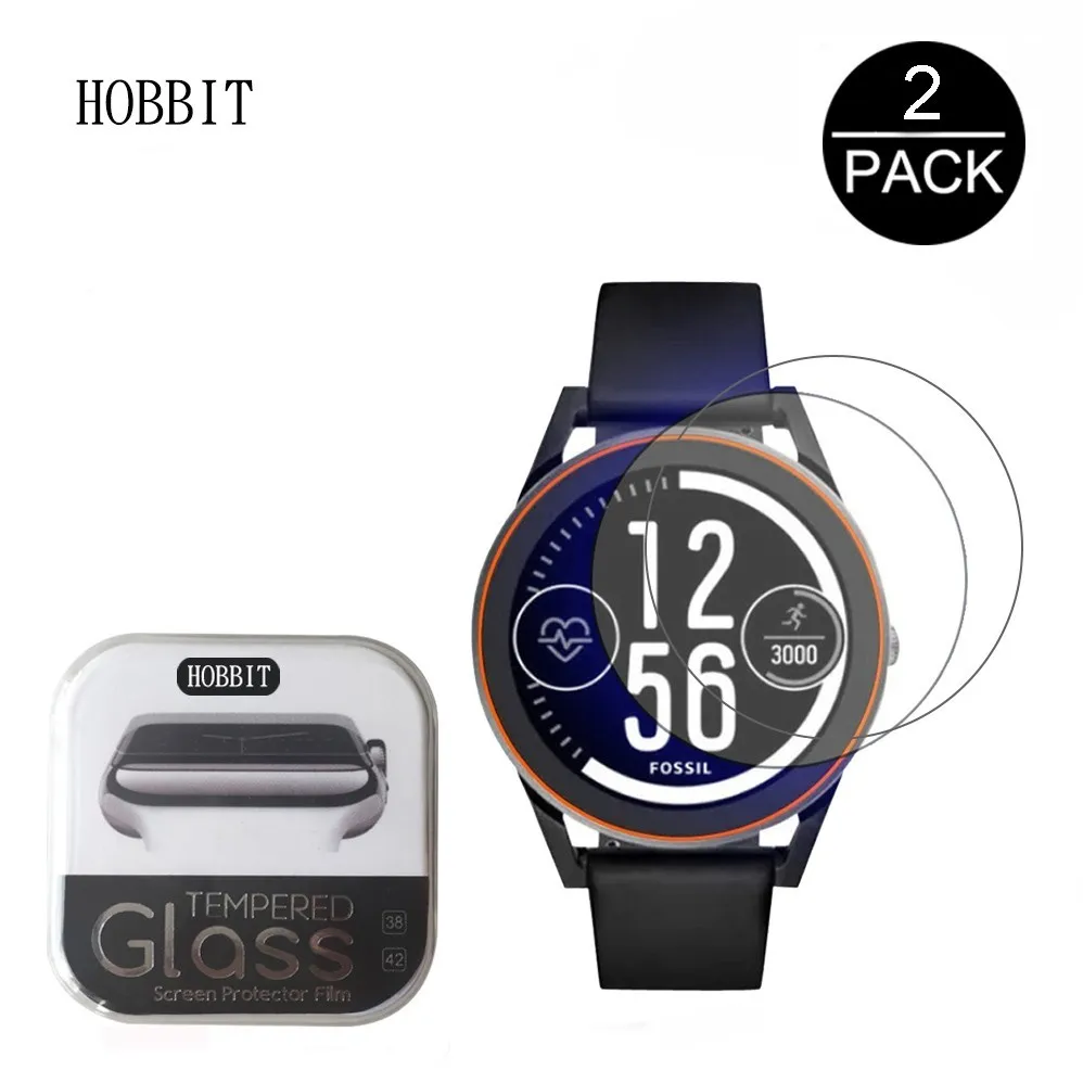 2 упаковки для Fossil Q Control Gen 3 0 мм 2.5D закругленные края 9H прозрачное закаленное