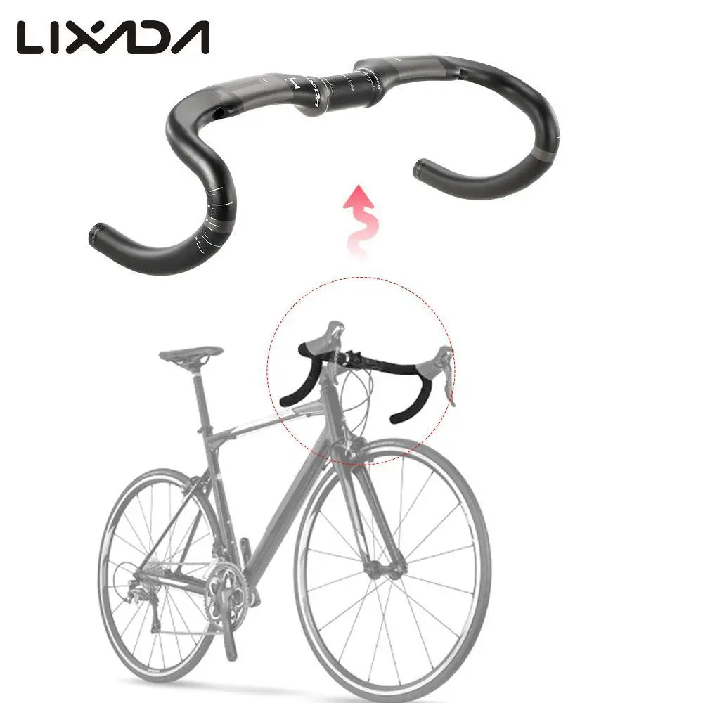 

Lixada Carbon Fiber Bicycle Handlebar 40-44cm Road MTB Bike Handle Highway Handlebar For Riding Bicycle Parts Bicicleta