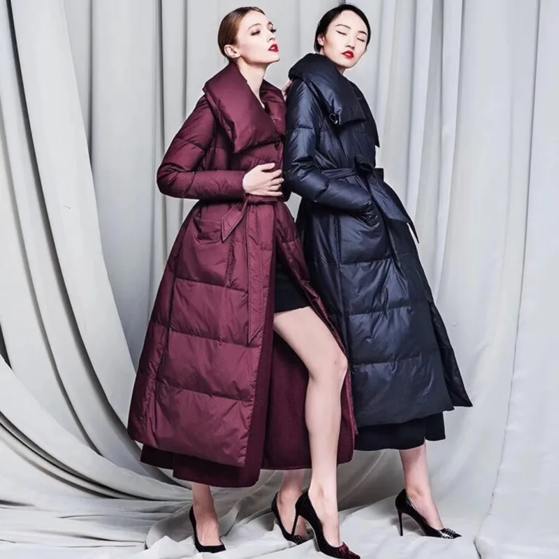 SHENGPALAE 2019 новые весенние черные пальто с длинным рукавом с отложным воротником Свободные европейские модные женские пуховики сохраняющие